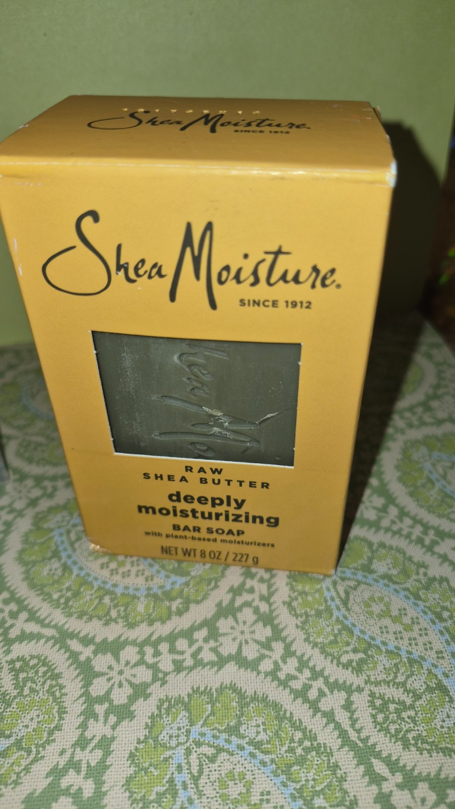 Shea Moisture Raw Shea Butter Bar Soap Deeply Moisturizing 8 Oz Frankincense USA