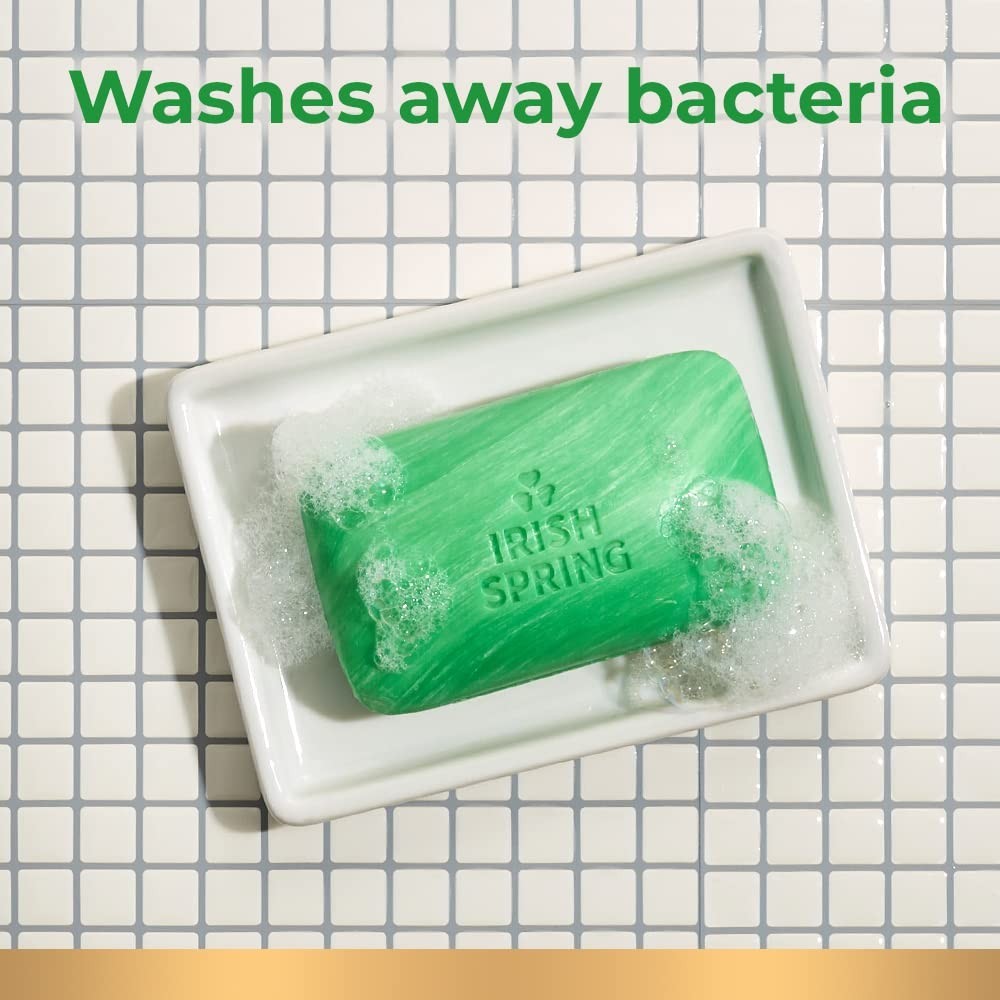 Irish Spring Bar Soap Original Clean for Men x [6 Pack], Mens Bar Soap, 3.7 Oz