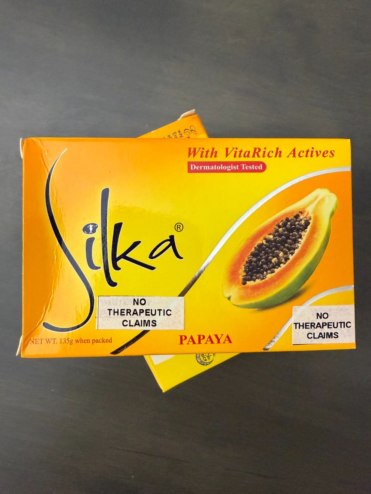 SILKA Papaya Whitening Soap with VitaRich Actives 135g (LOT OF 2) FREE SHIPPING