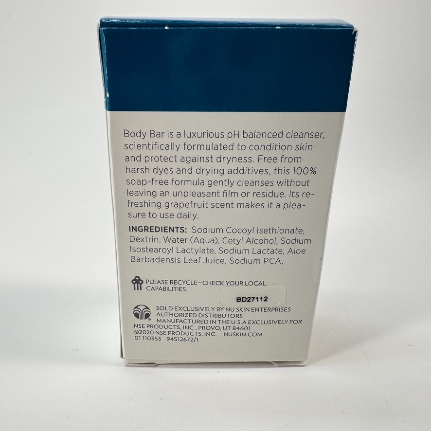 Nu Skin Nuskin Small Body Bar Box Soap Free Cleanser Box 4oz 115g