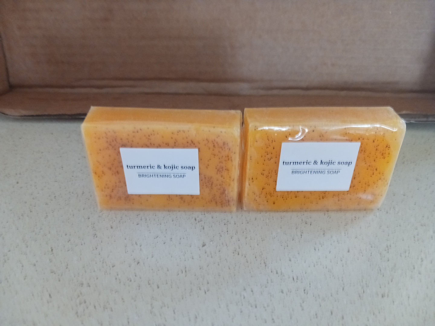 2-Pack Turmeric Glow Soap Bar – Lemon & Kojic Acid, Removing Dark Spots
