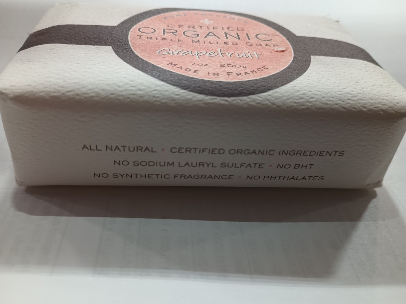 Tonsavon Pure Provence certified Organic Triple Milled Soap Grapefruit 7 Oz 200g