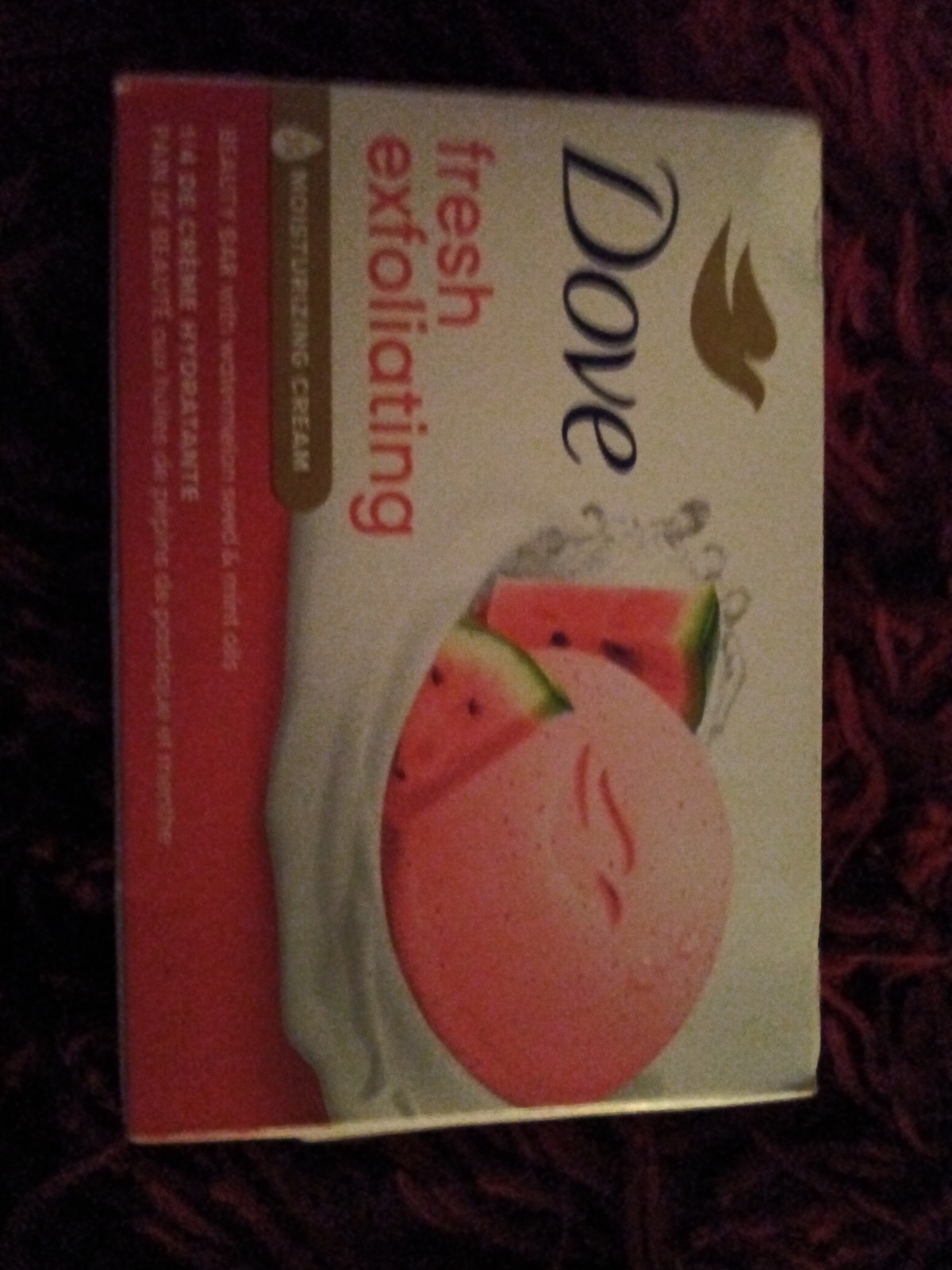Rare One Bar Of Dove Fresh Exfoliating Watermelon Soap Moisturizing Cream