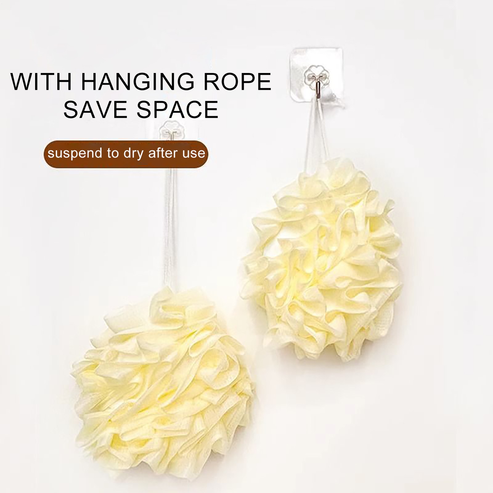 Bath Sponge 2 In 1 Body Sponge With Soap Pouch Multifunctional Bathroom