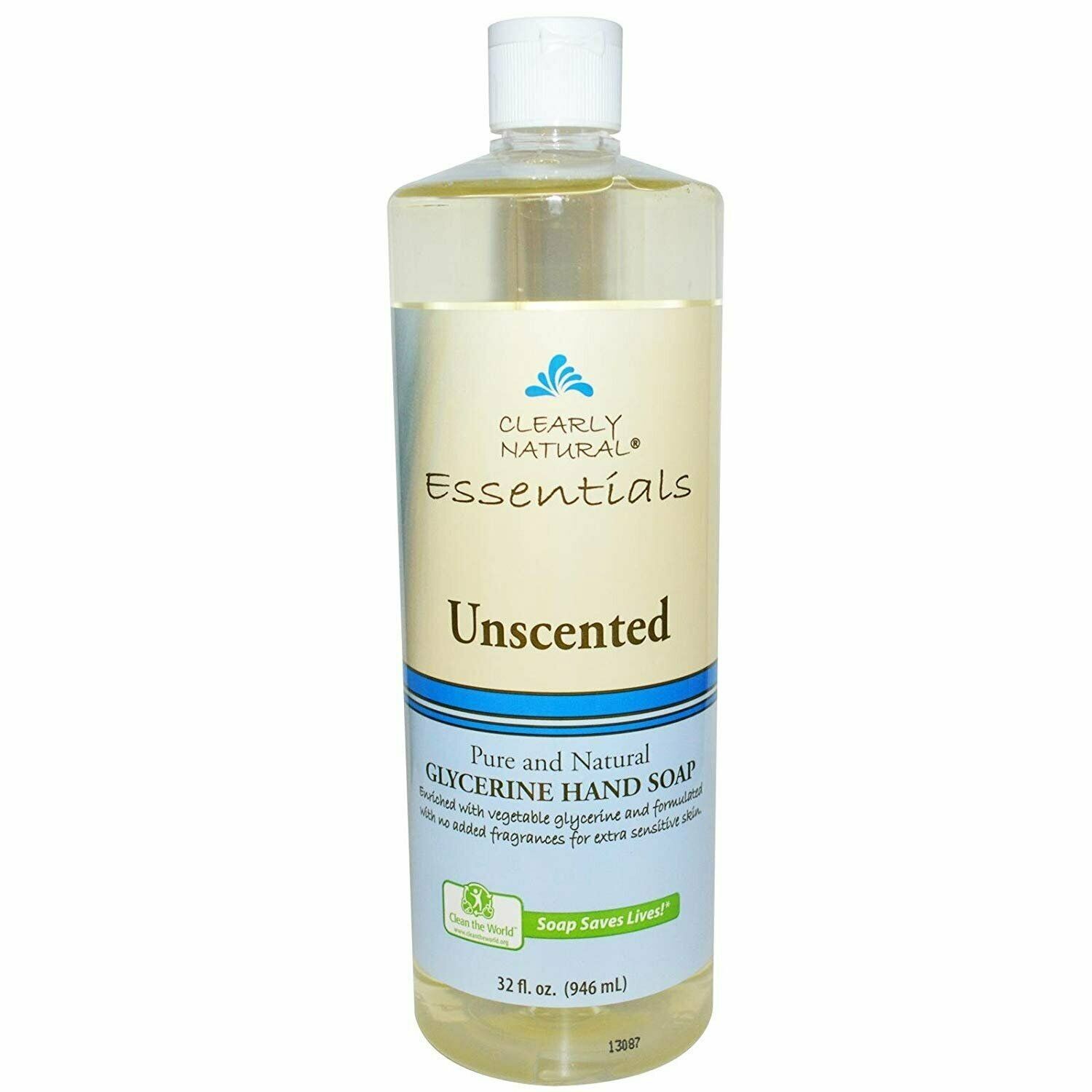 Clearly Natural Essentials Liquid Pure Glycerine Hand Soap Unscented 32 fl oz