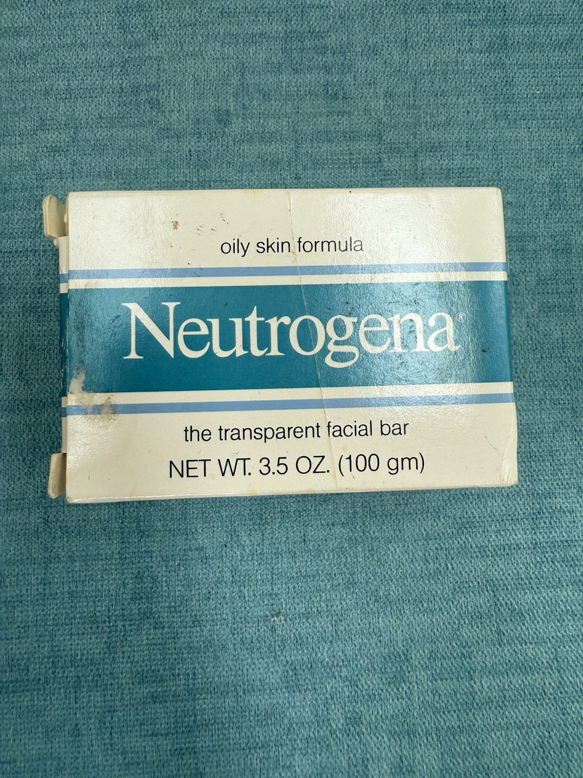 Neutrogena Soap NOS Transparent Facial Bars Oily Skin 1992 Vintage 3.5 Oz Rare