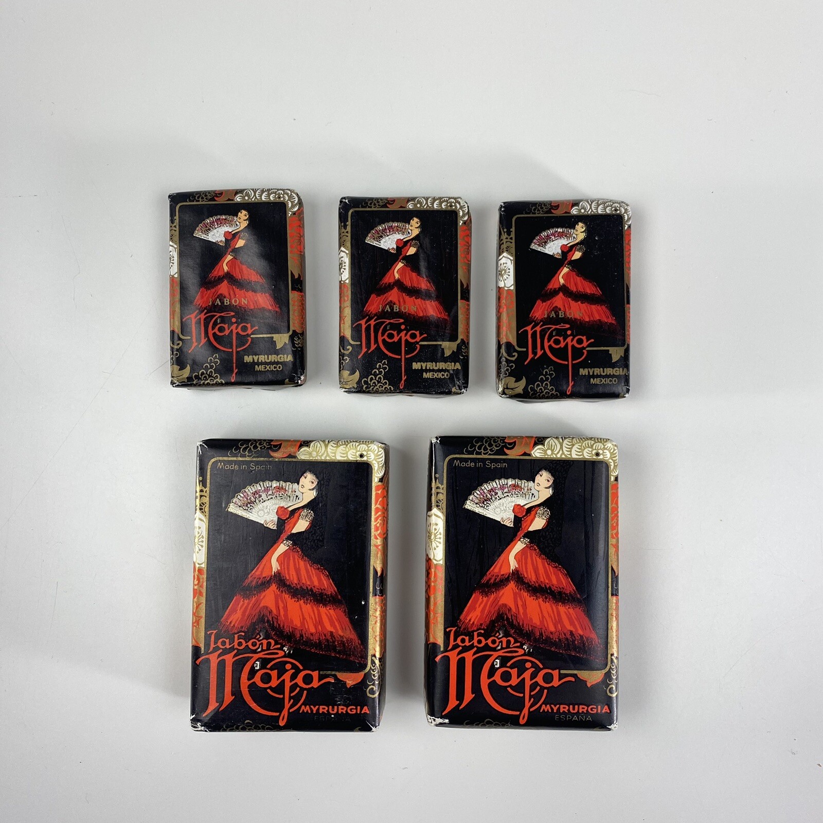 NEW Vintage Maja Jabon by Myrurgia Lot of 5 25g 90g Soap Bars – Spain Mexico