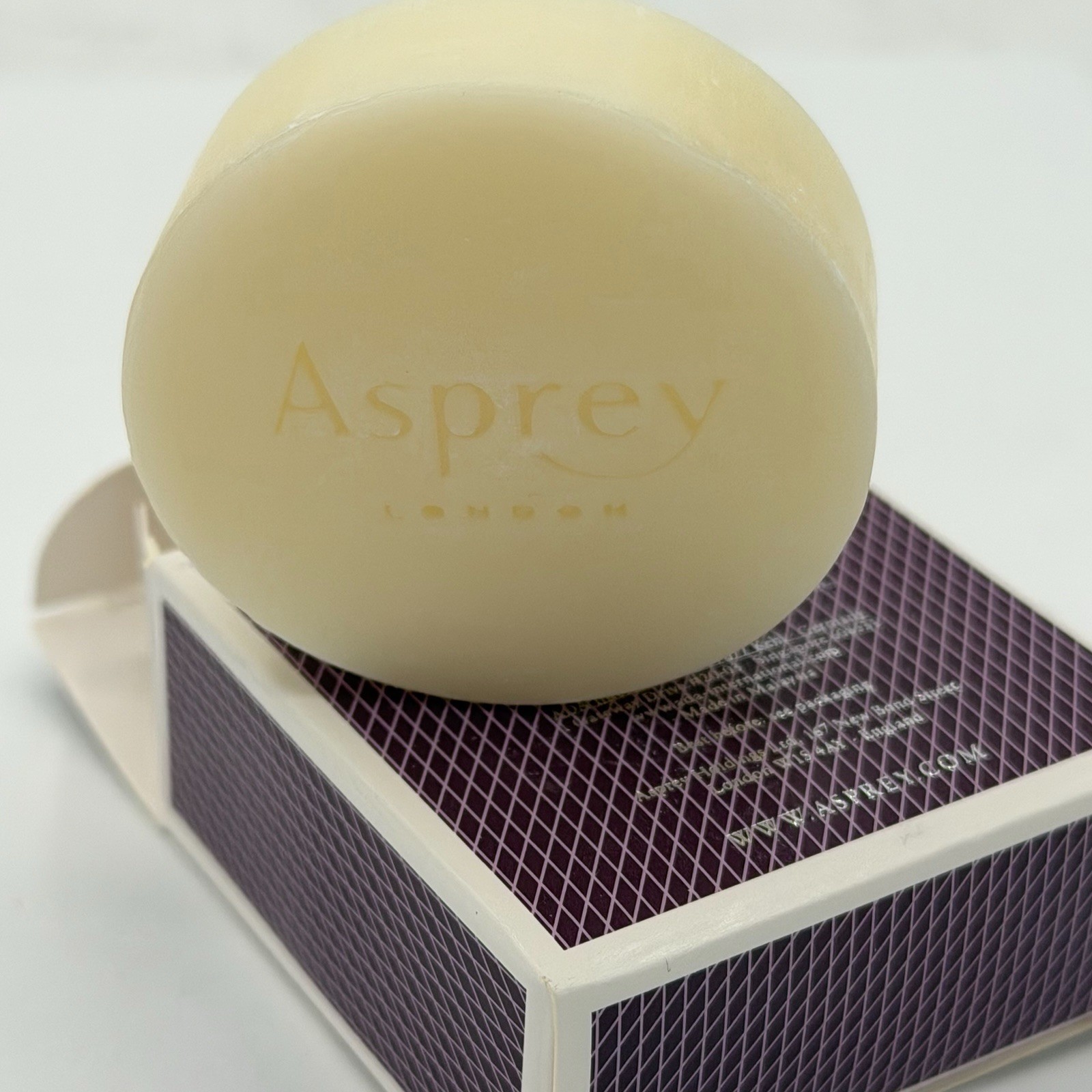 Lot of 5 Asprey London Purple Water Soap 30g 1.05oz Discontinued Exp 12-2023