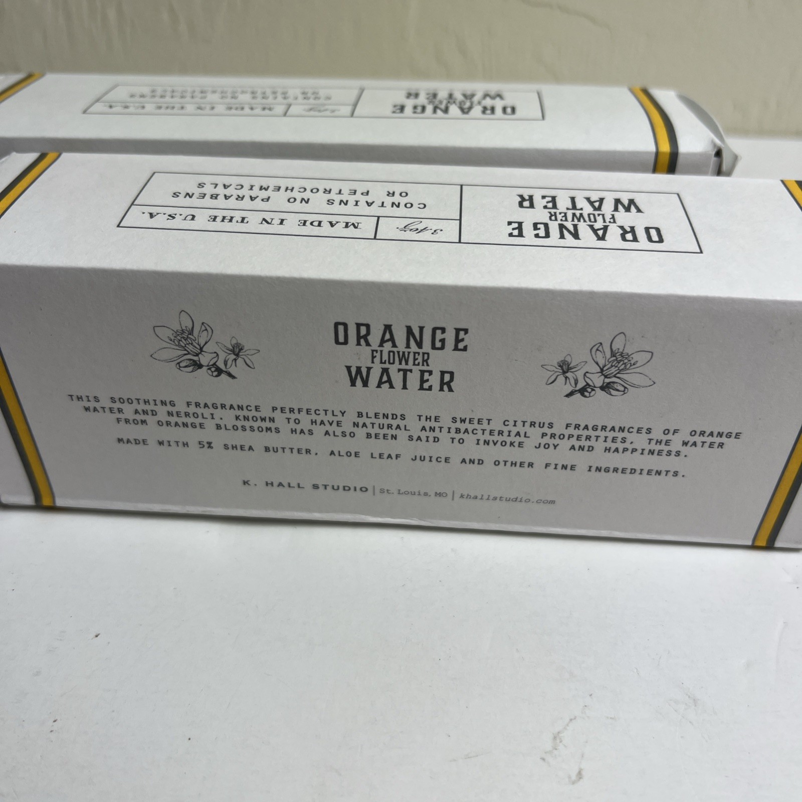 2 U.S. APOTHECARY Therapeutic Orange Flower Water Hand Body Cream 3.4 oz 100 ml