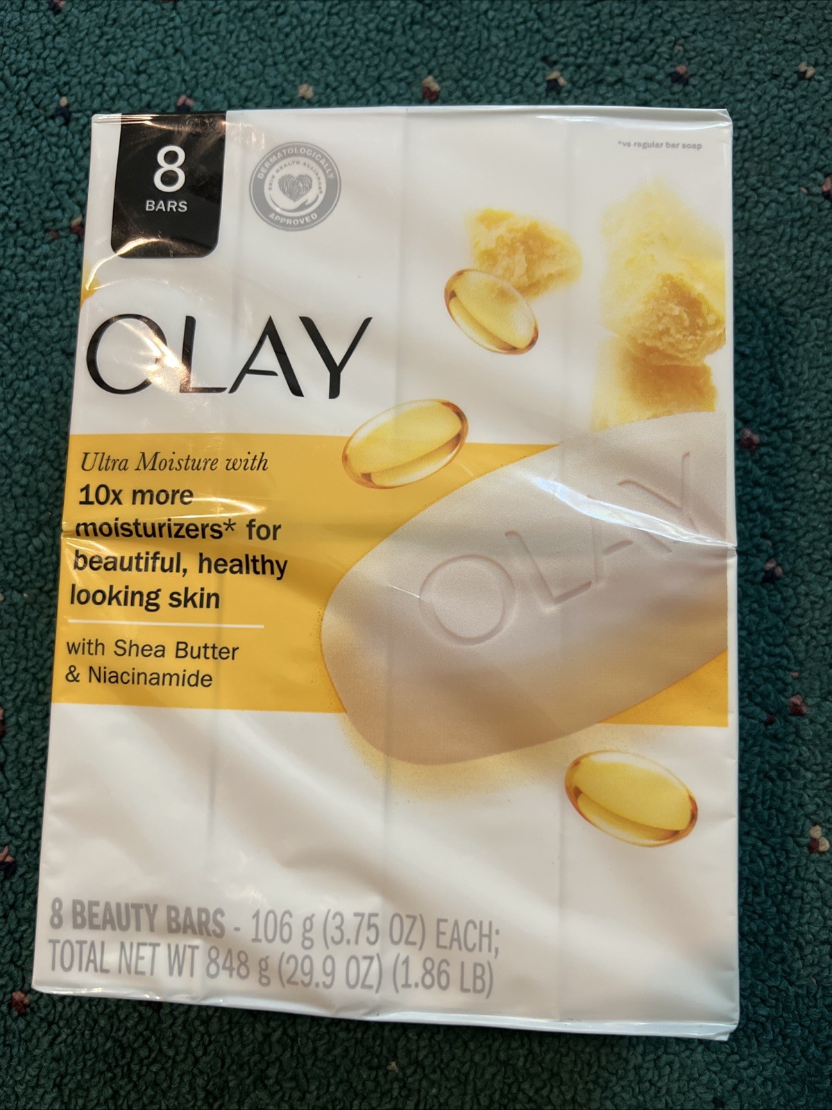 OLAY Ultra Moisture Beauty Bar Soap with Shea Butter & B3 Complex-8 Beauty Bars