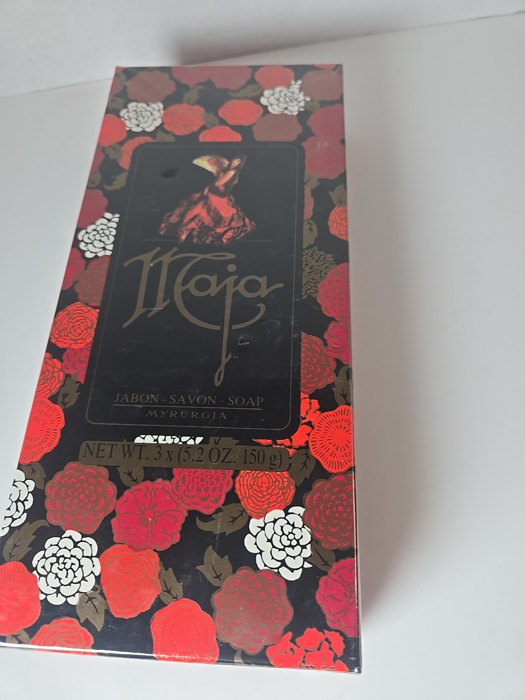 NEW SEALED BOX Collectible Jabon Savon soap Maja 3 bars 5.2oz Myrurgia NIB