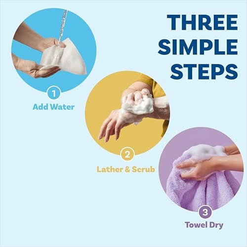 Scrubzz No Rinse Bathing Wipes Sensitive Skin 4 Pack