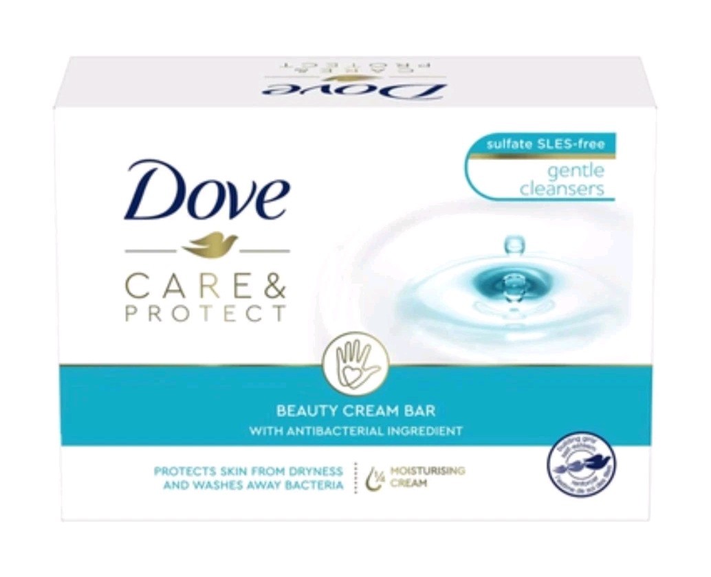 § DOVE (1) 3.52 Oz. (100g) Bar 🩵🫧 ●CARE & PROTECT● 🩵🫧 Beauty Bar Soap 🫧.