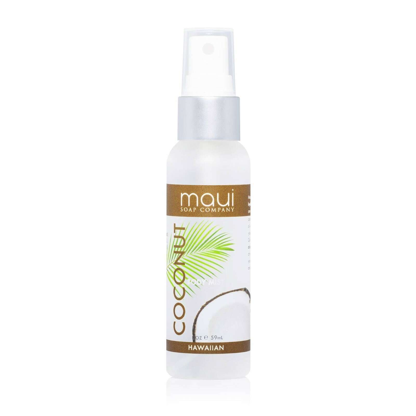 Maui Soap Co – Coconut Hawaiian Body Mist – Alcohol-Free & Hydrating 2 Oz