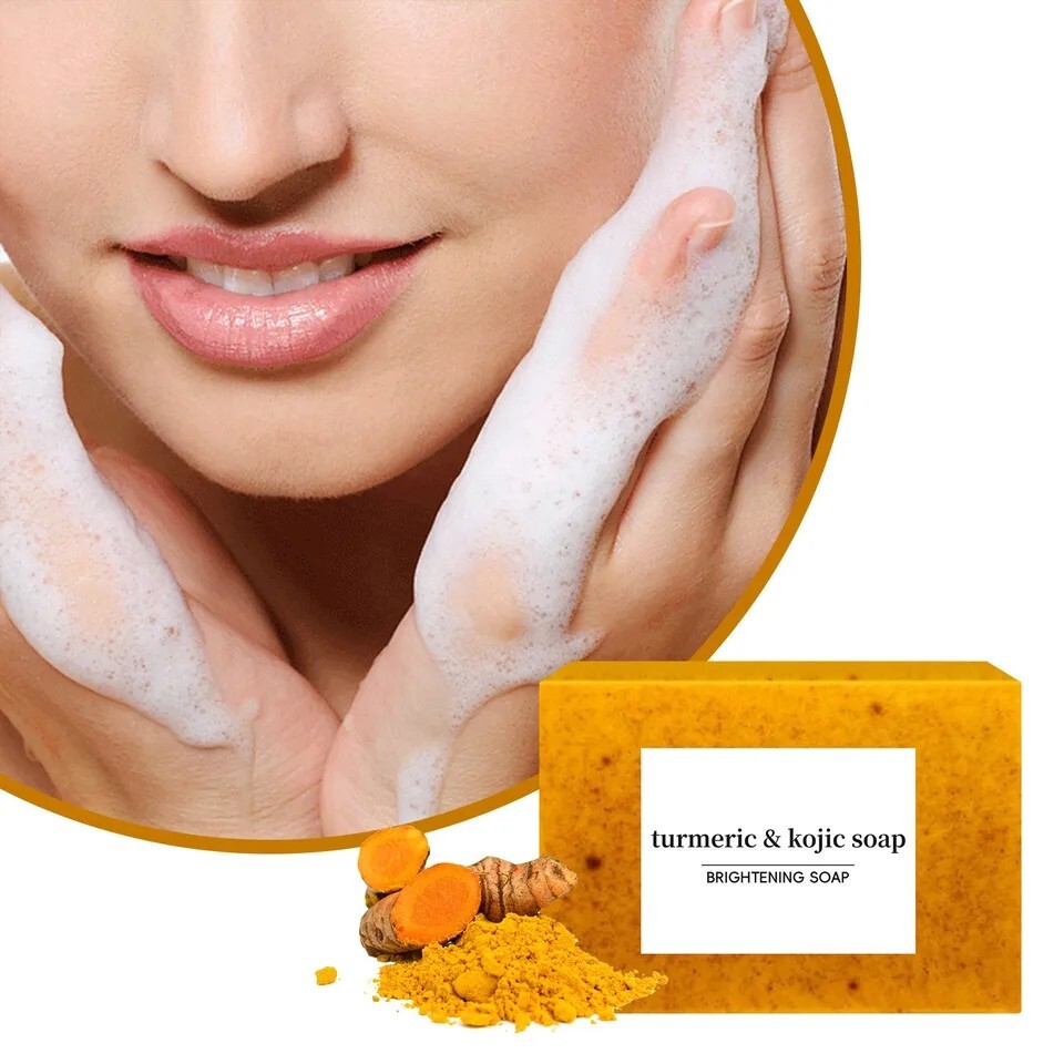 Tumeric Lemon + Kojic Acid Soap Skin Whitening Dark Spot 3.53oz