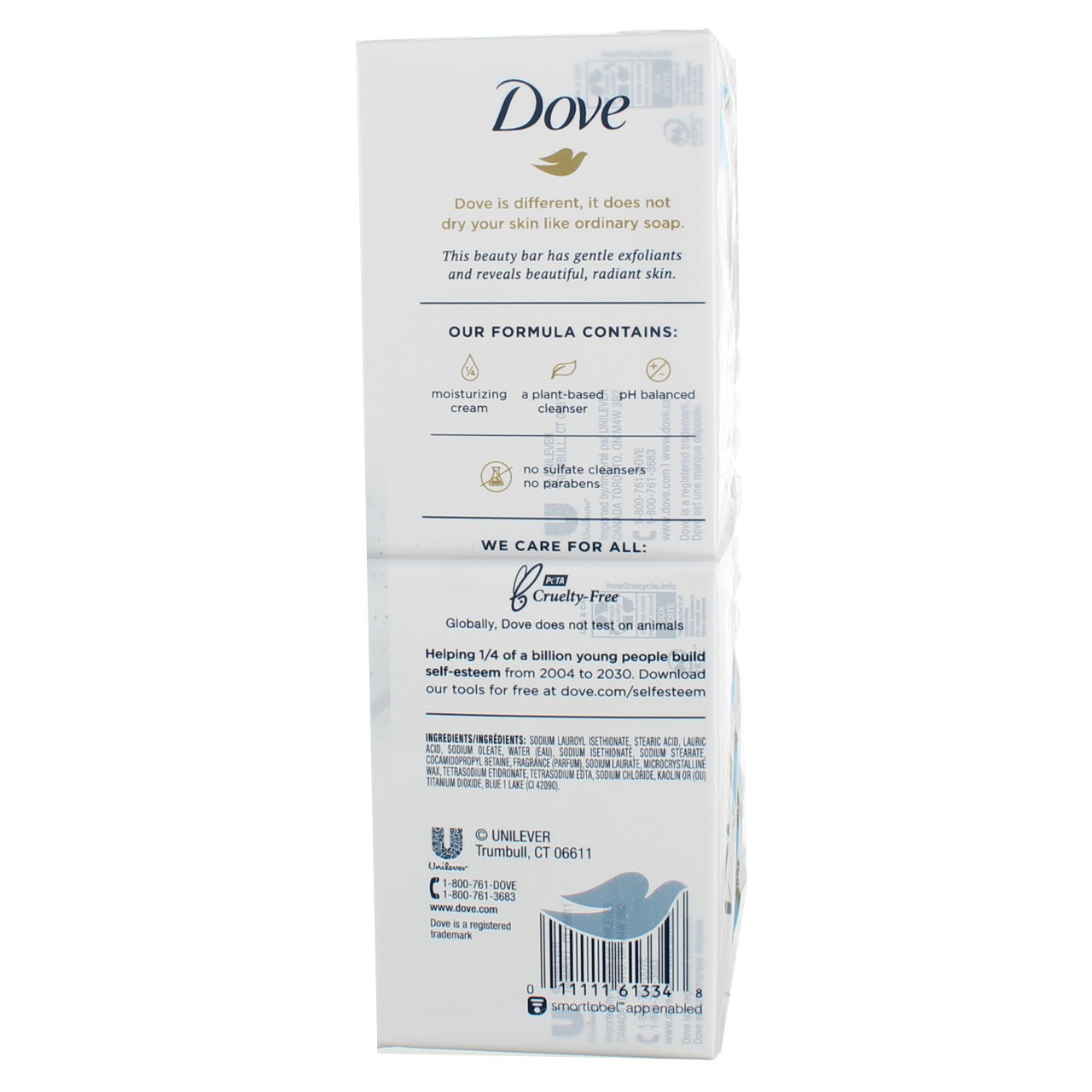 3 Pack Dove Gentle Exfoliating Moisturizer Cream Bars, Fragrance Free, 3.75 o…