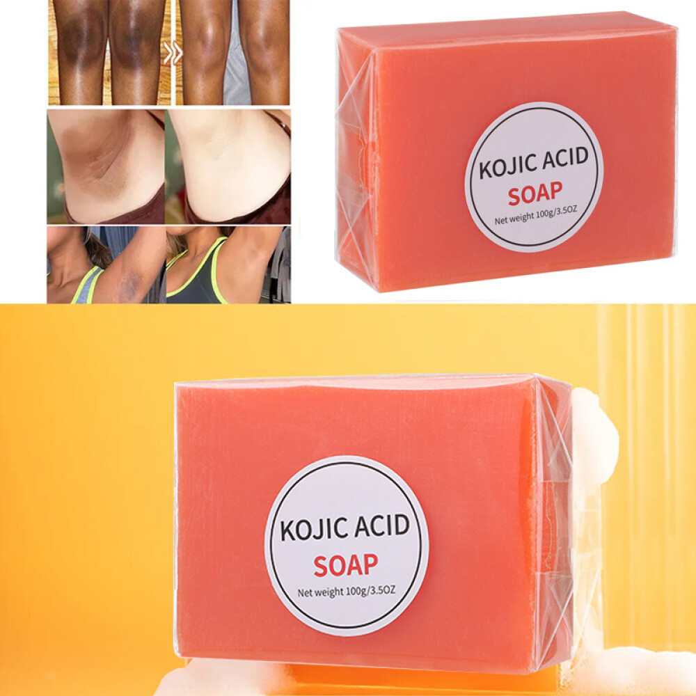 2x Kojic Acid Soap Dark Skin Cleansing Whitening Bleaching Lightening Body Soap