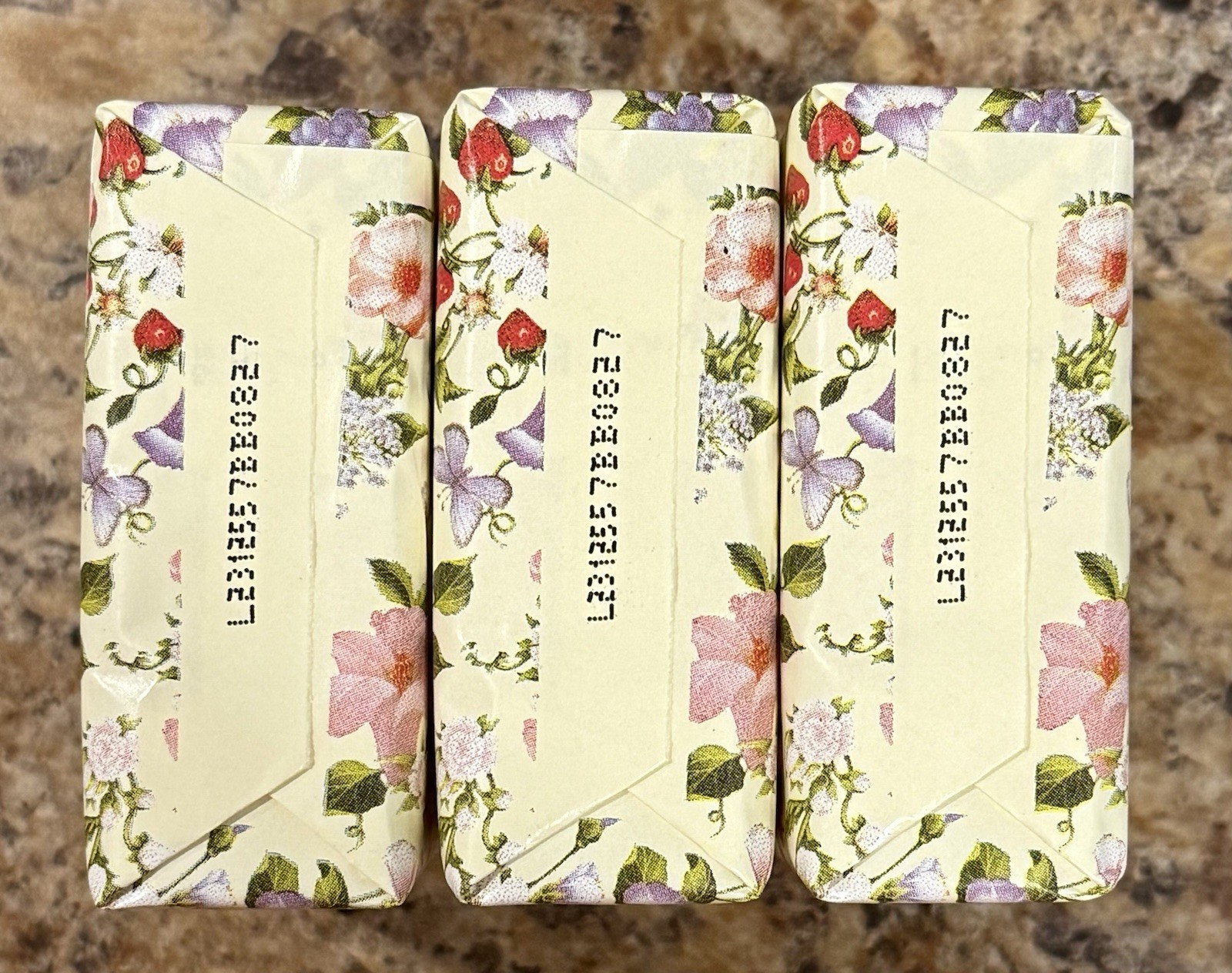 Crabtree & Evelyn SUMMER HILL Triple Milled Soap Bar Set of 3 – 3x 3.5oz