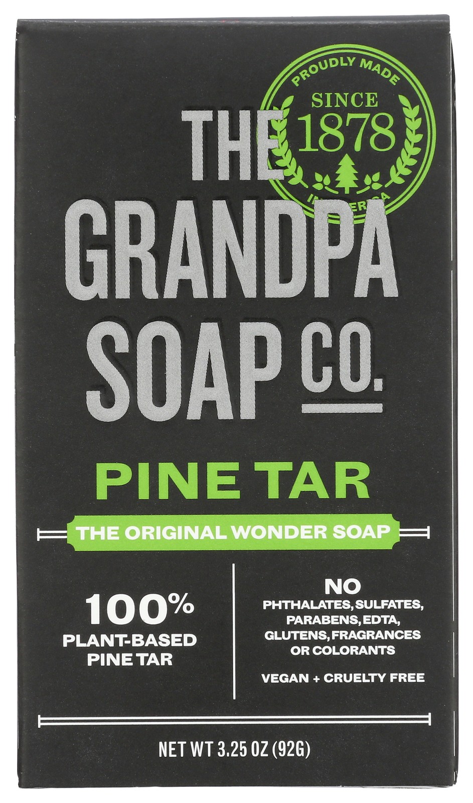 The Grandpa Soap Co. Pine Tar Bar 3.25 Oz 3 Pack