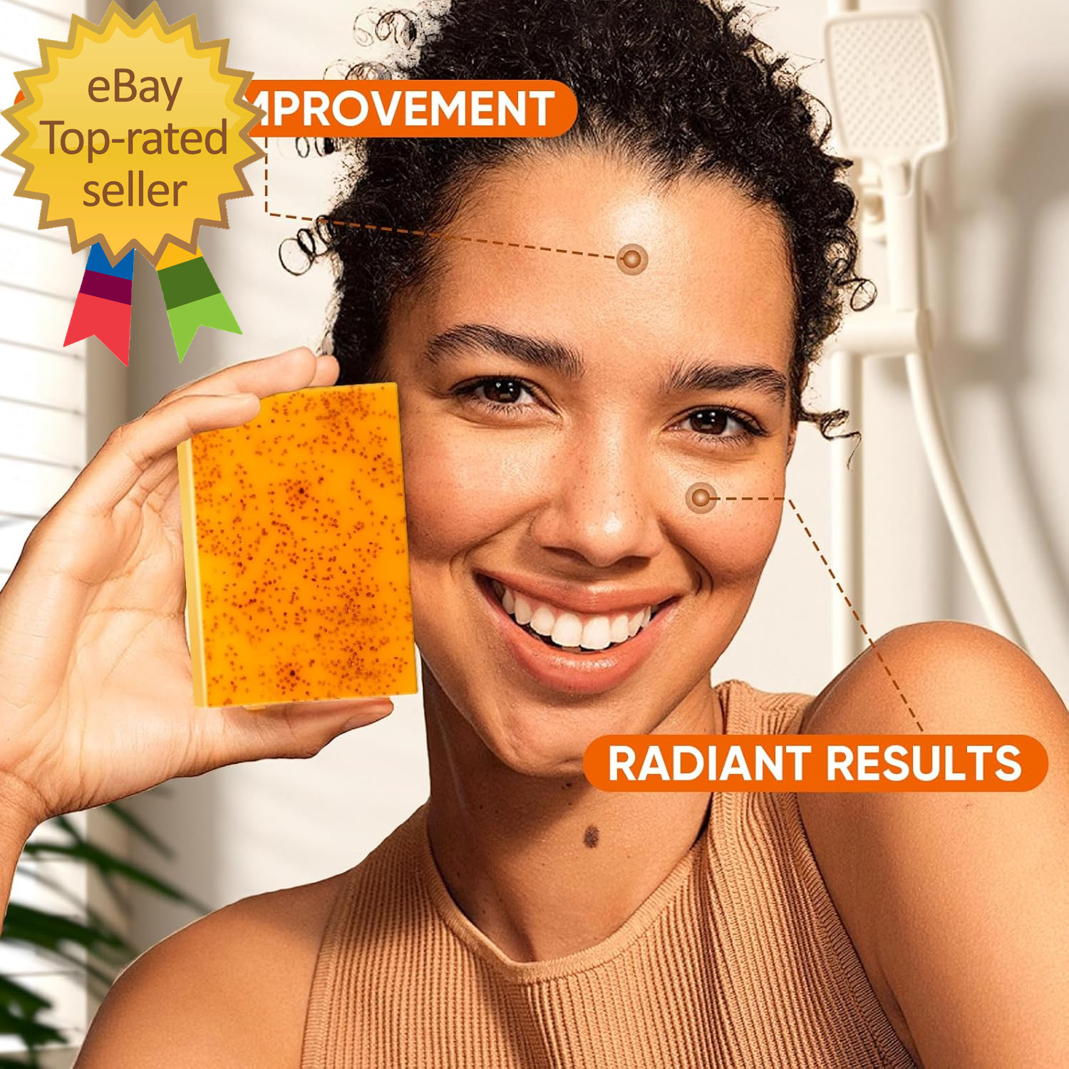 3 Pack Turmeric Kojic Acid Soap Bars – Infused with Retinol, Hydrolyzed Collagen