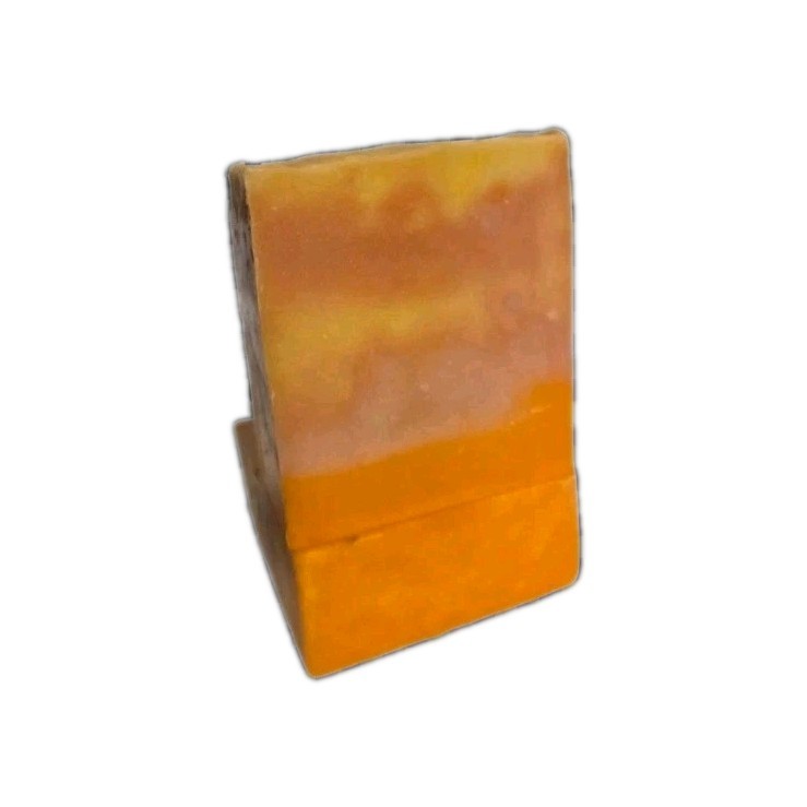 Orange Yellow Beige Rectangular Body Bar Soap for Body and Hands