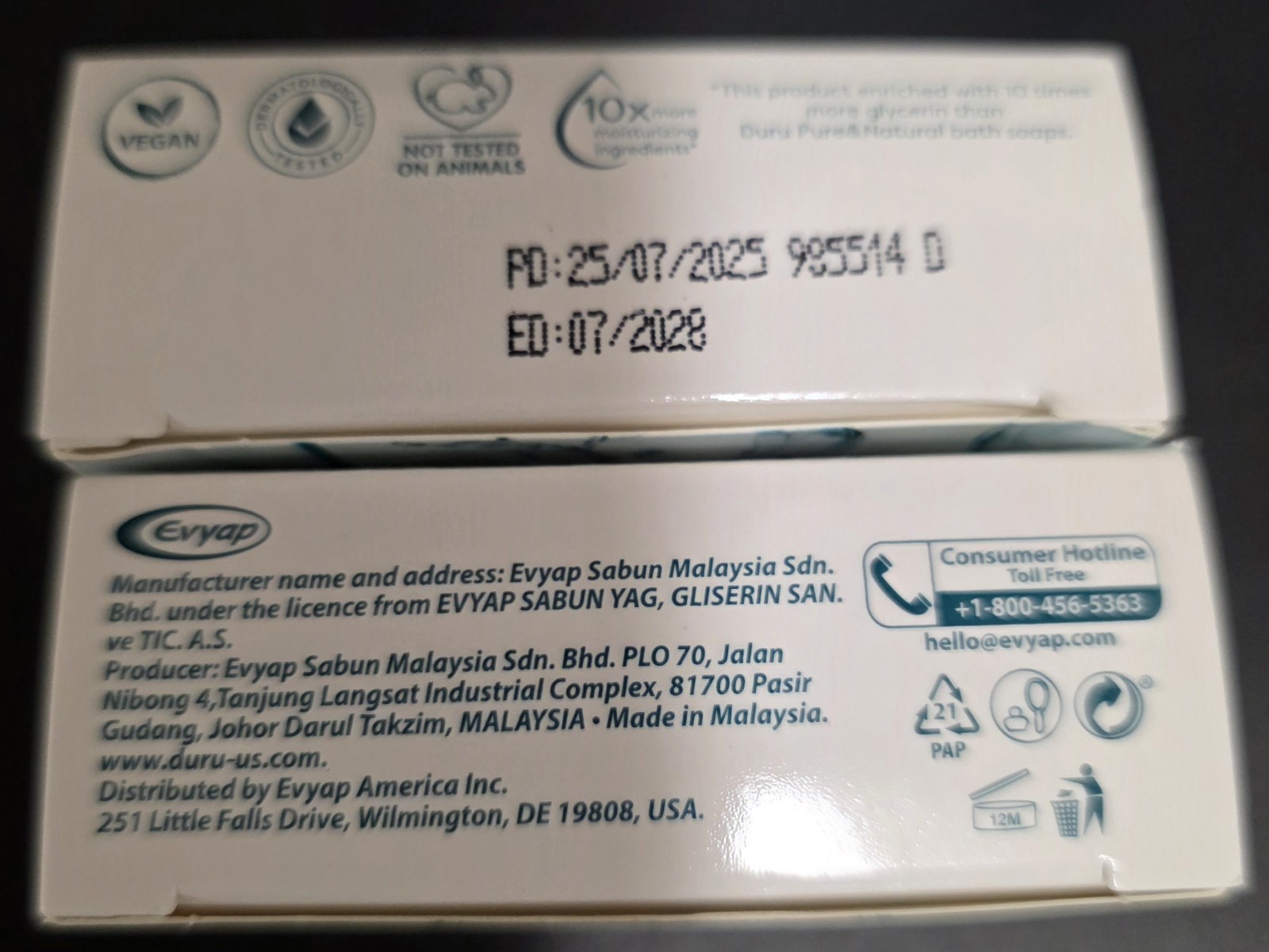 Lot Of 4 Duru Hydro Pure Micellar Gentle Cleansing Body Bar Soap 3.75 oz 07/2028