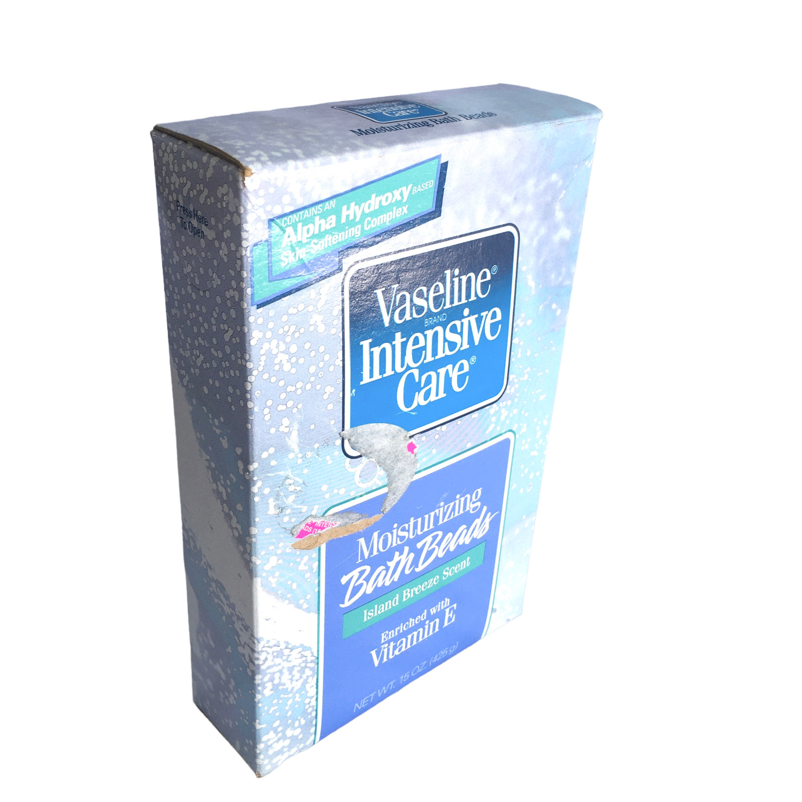 Vaseline Intensive Care Moisturizing Bath Beads Island Breeze Skin softening NIB