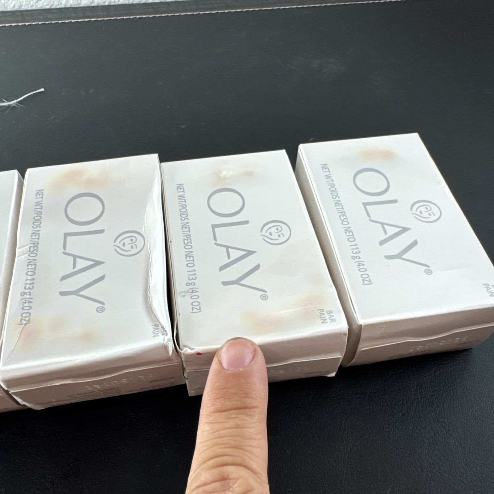 OIL OF OLAY BAR SOAP LOT OF 6 BARS SEALED BOXES 4.0 OZ WHITE NEW