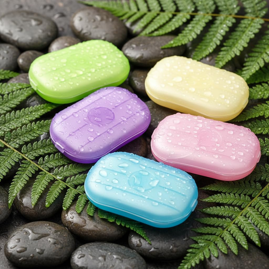 Disposable Soap Sheets Paper 5 Boxes Hand Cleaner Fragrance Mini Soap Paper for