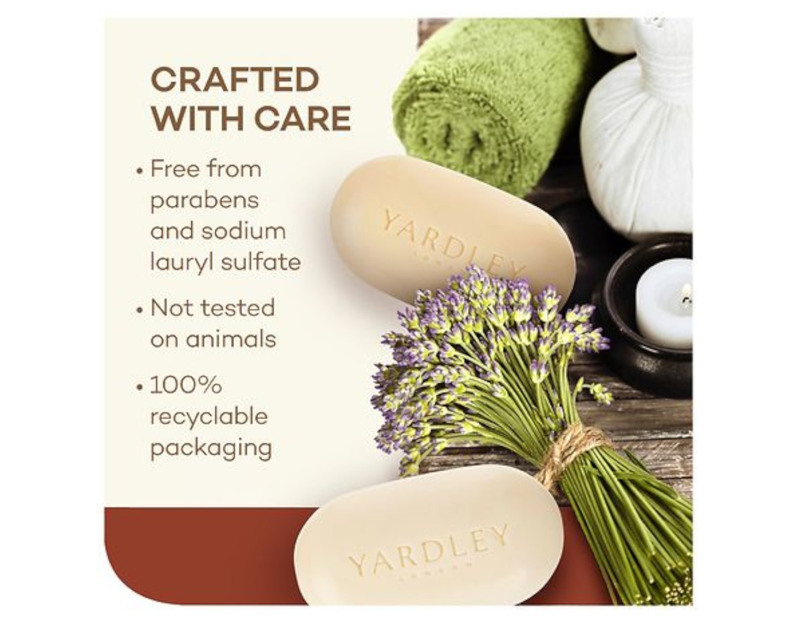 Yardley London Moisturizing Soap Cocoa Butter 2 x 4oz Bars – Pack of 3