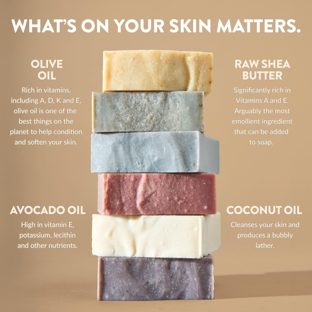 Eco-Friendly Plant Based Soap Bars – Pack of 6