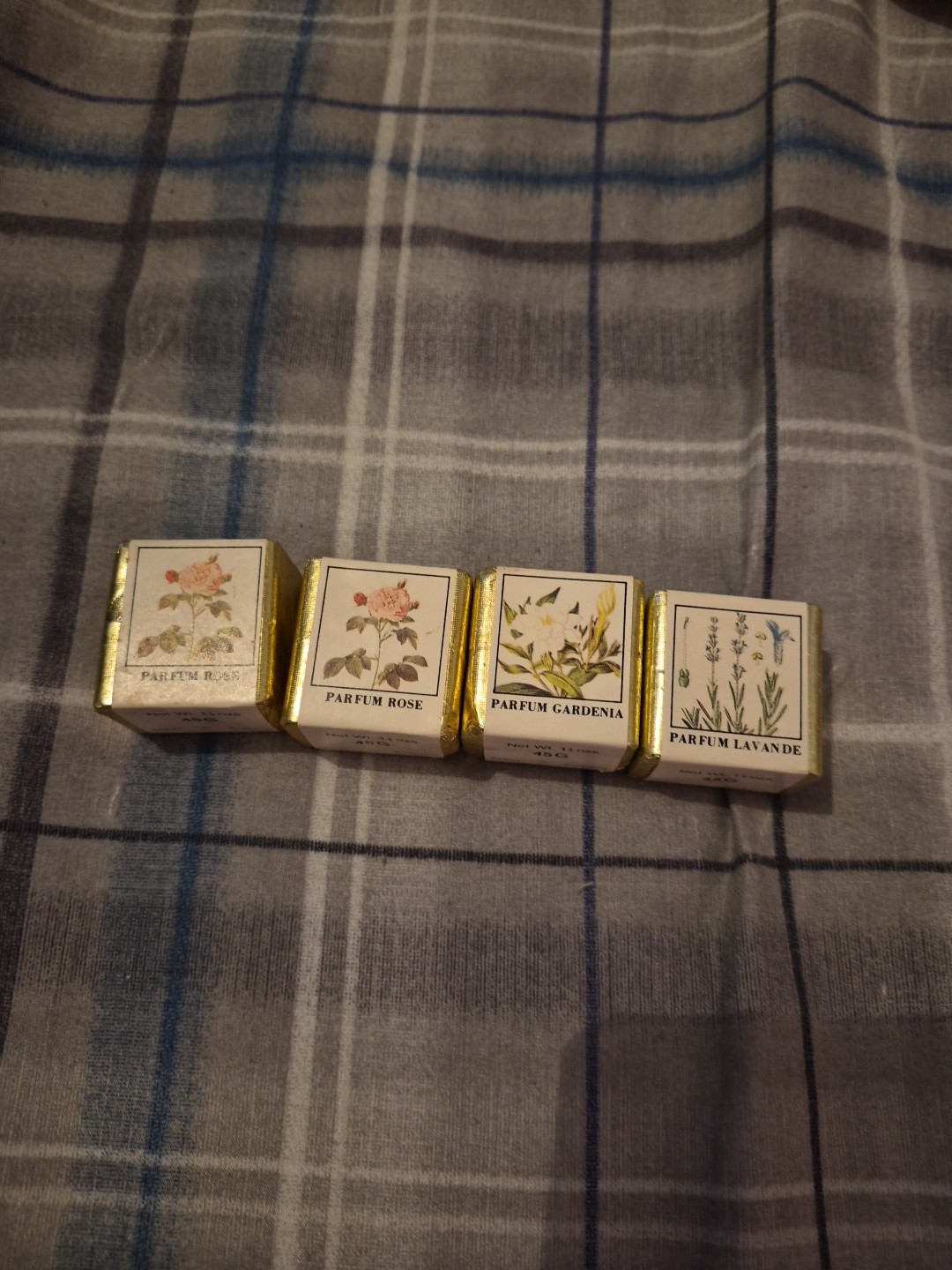 4 Vintage Sealed English Country Garden Fragrance Bath Lingerie Wash Cubes