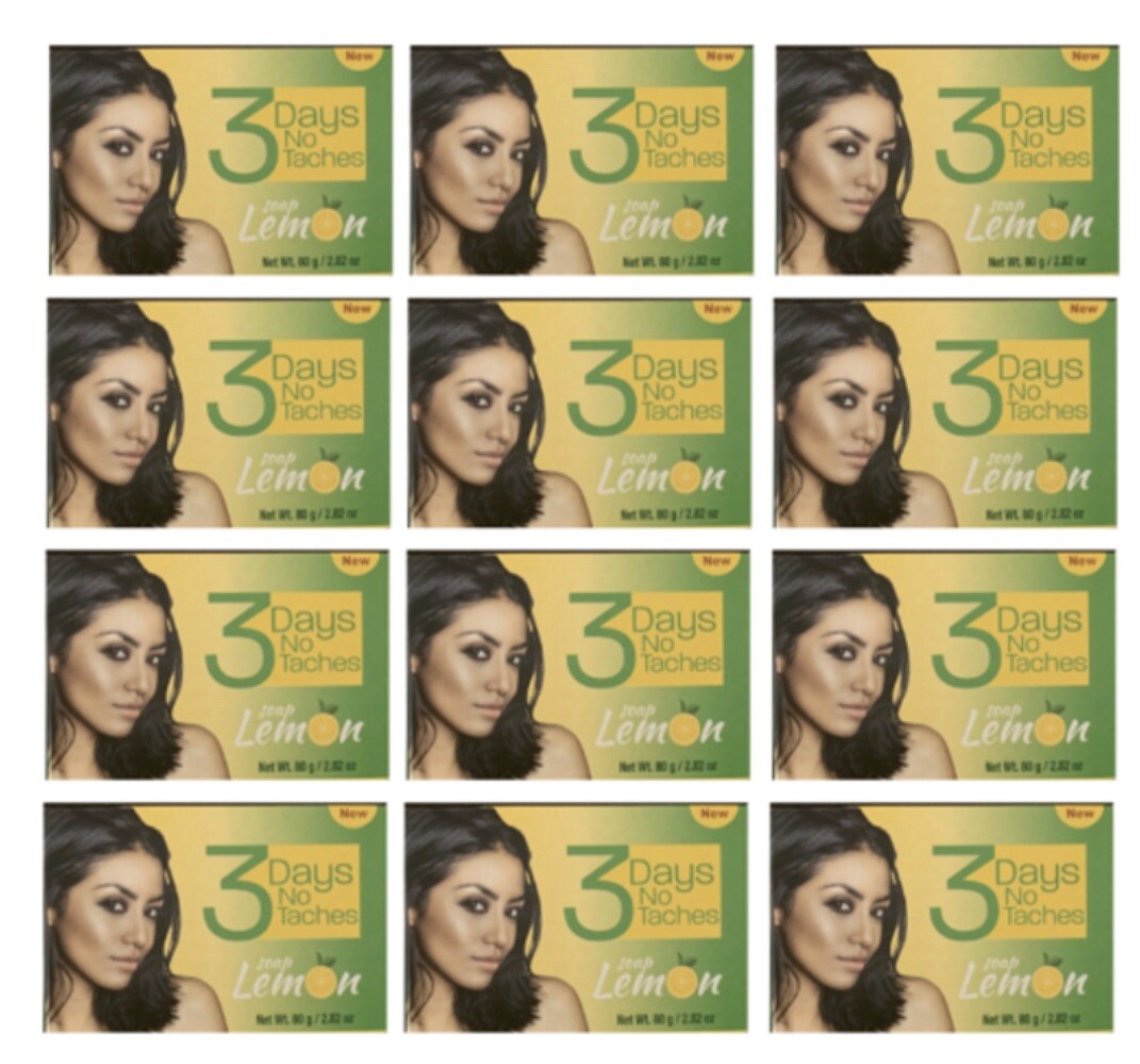 3Days No Taches Soap Lemon 80g/2.82oz {PACK OF 12}