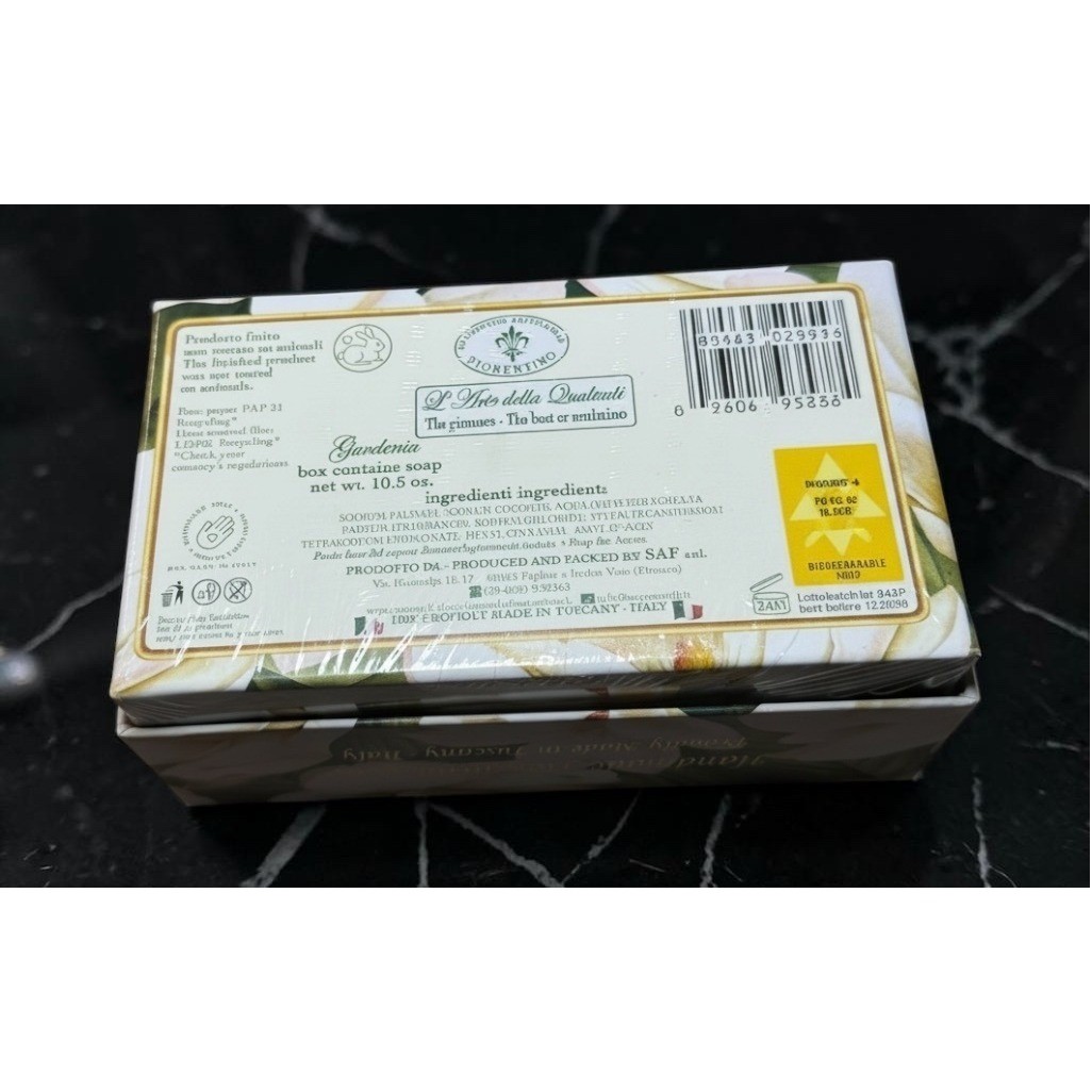 Saponificio Artigianale Fiorentino Gardenia Soap Unisex 10.5oz Italian Floral