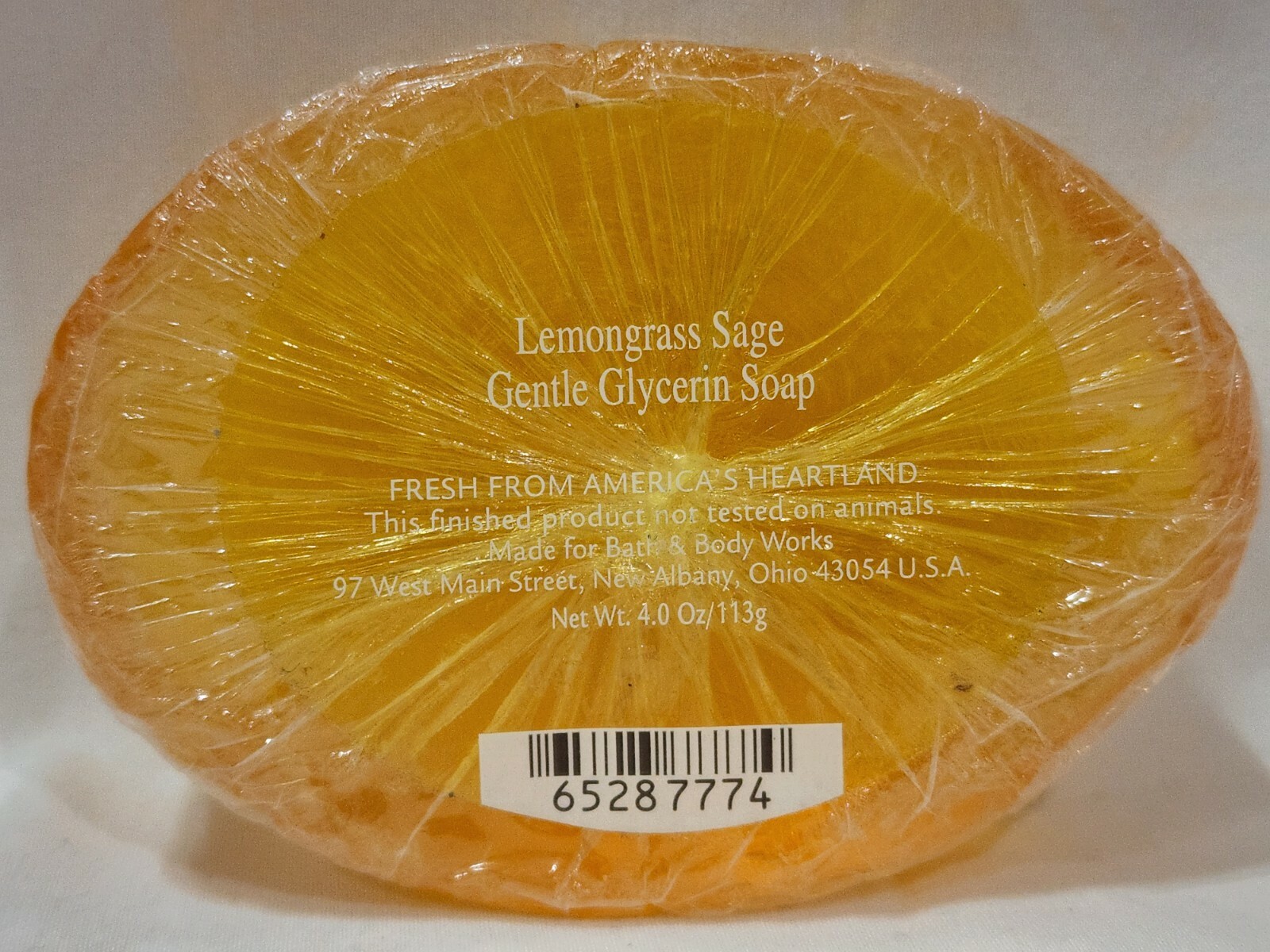 Bath Body Works LEMONGRASS SAGE Gentle Glycerin Bar Soap Body 4 oz/113g New RARE