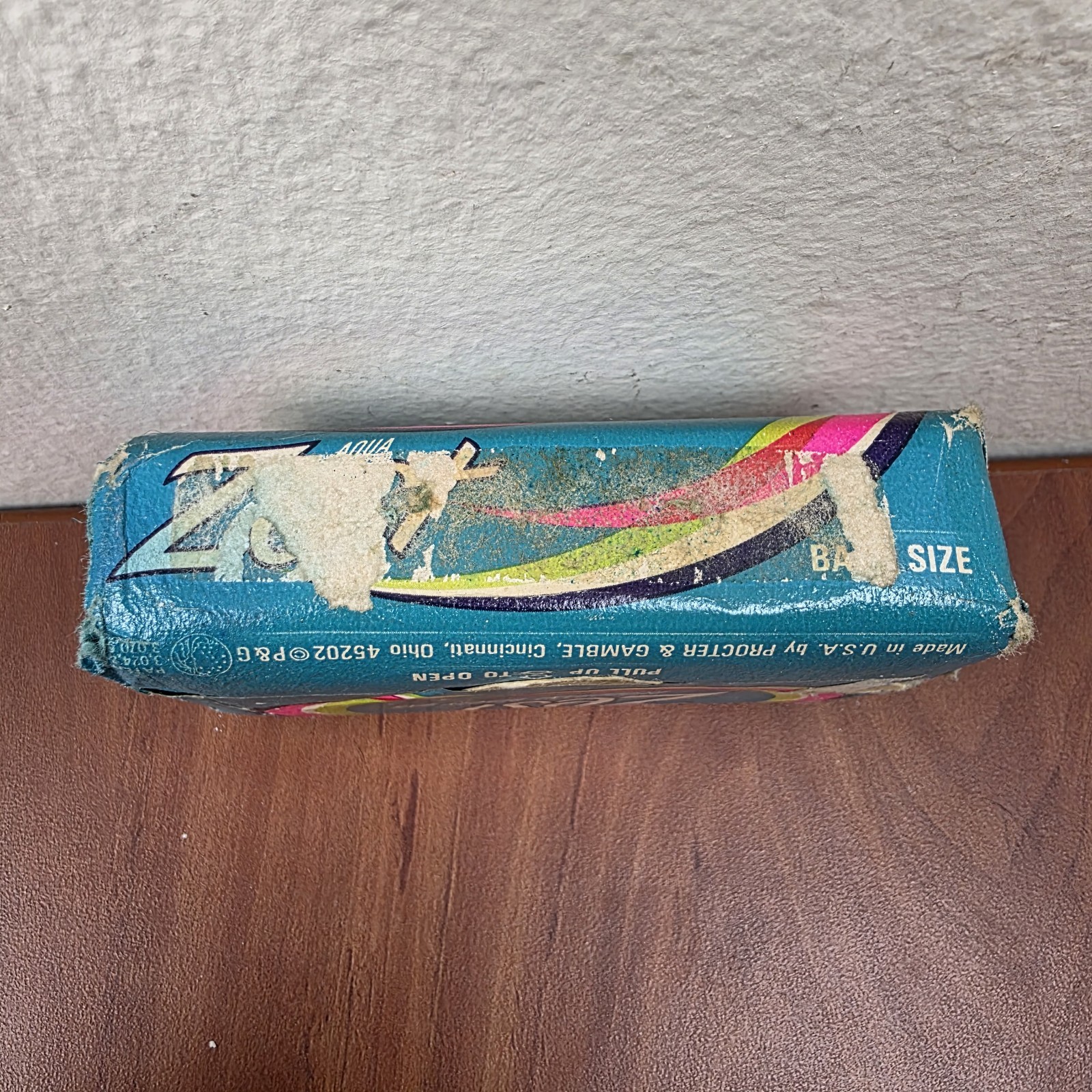 Vintage NOS Zest Aqua Deodorant Beauty Bar Soap 5.75oz Bath Size #A315