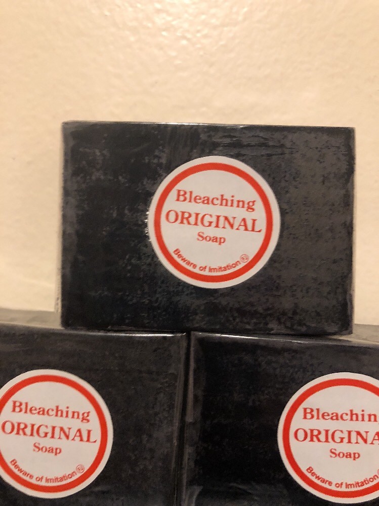3 x Original Black Licorice Skin Whitening Lightening Bleaching Soap. USA SELLER