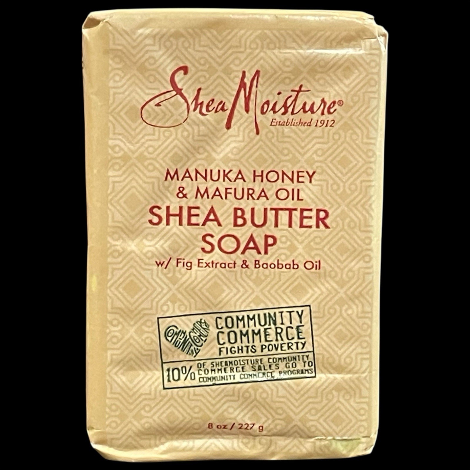 SHEA MOISTURE Manuka Honey & Mafura Oil Shea Butter Bar Soap 8oz Lot Of 4 New