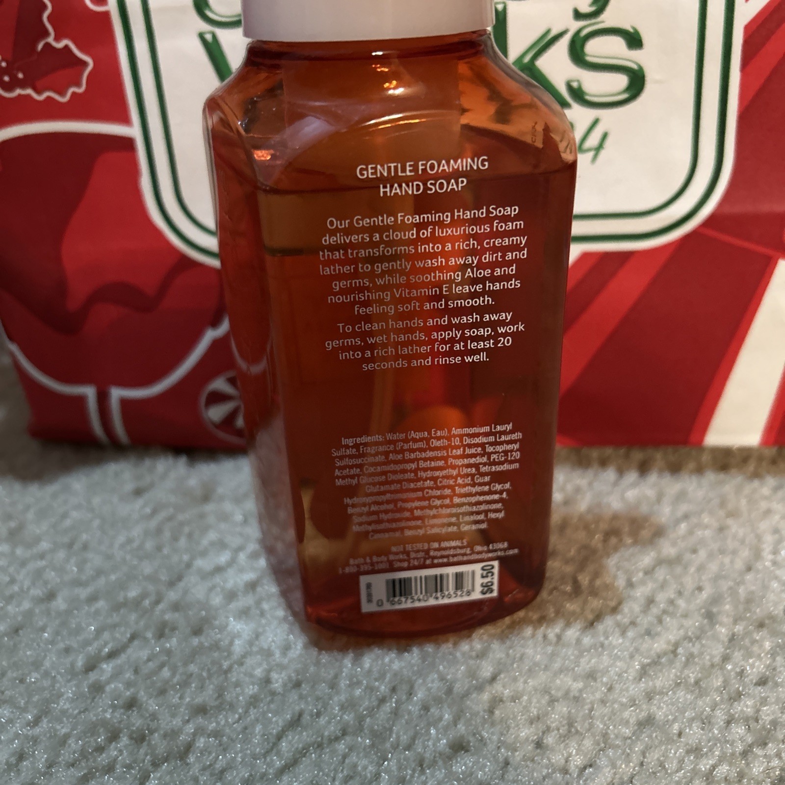 1 Bath Body Works JUICY GEORGIA PEACH Gentle Foaming Hand Soap Wash 8.75 oz