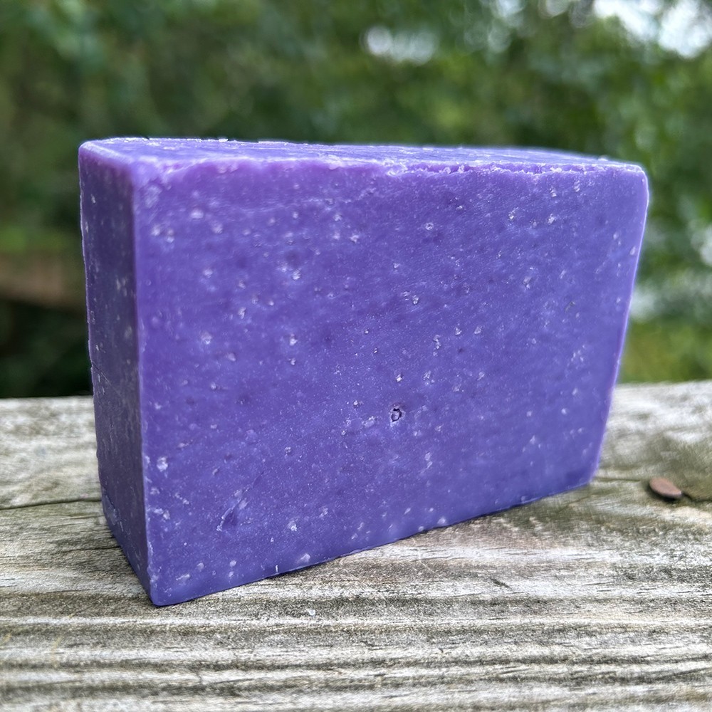 Oak Moss Lavender Scrub Scented Handmade Cold Process Soap Bar 4.5-5oz