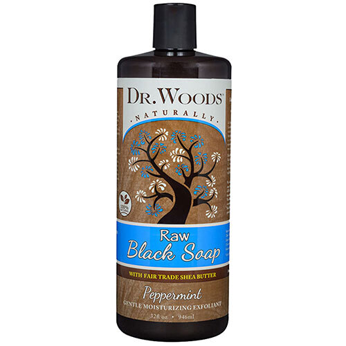 Shea Black Soap Peppermint 32 oz By Dr.Woods Products
