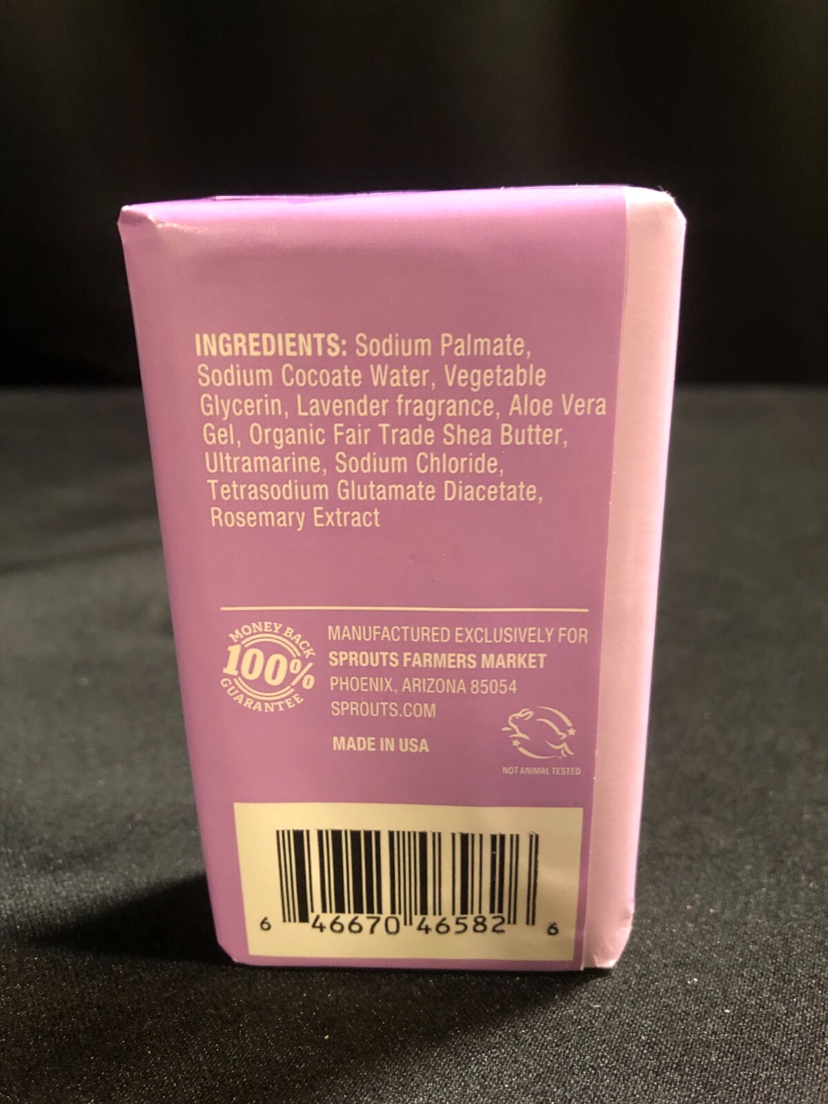 SPROUTS ESSENTIALS LAVENDER BAR SOAP BEST BY 08/2026 NEW & SEALED