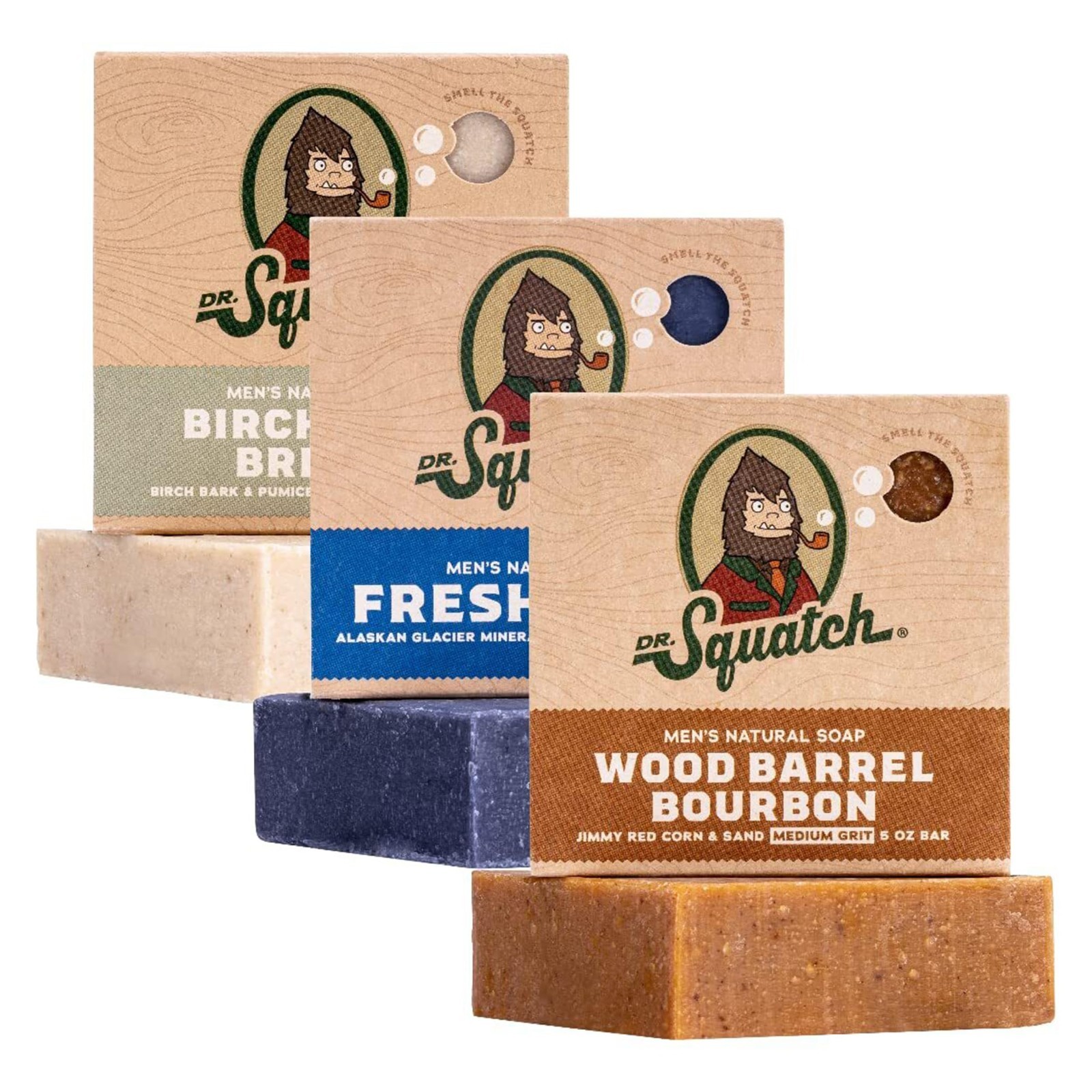 Natural Men’s Bar Soap – Cold Process Body Soap with Essential Oils – 3-Pack Gif