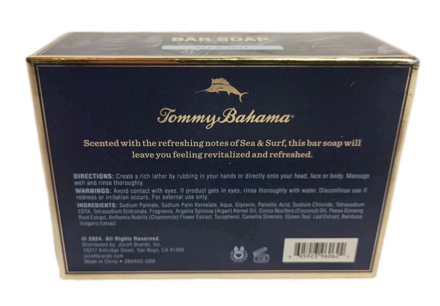 Tommy Bahama Bar Soap For Men Sea & Surf 10 Oz Hair Face & Body