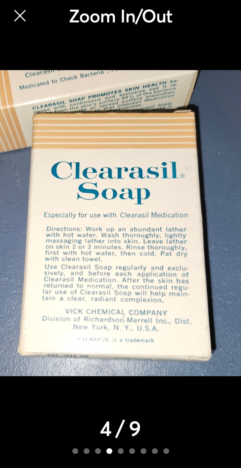 Vintage Clearasil Cleansing Soap Bars Lot of 2 FULL Size Skincare