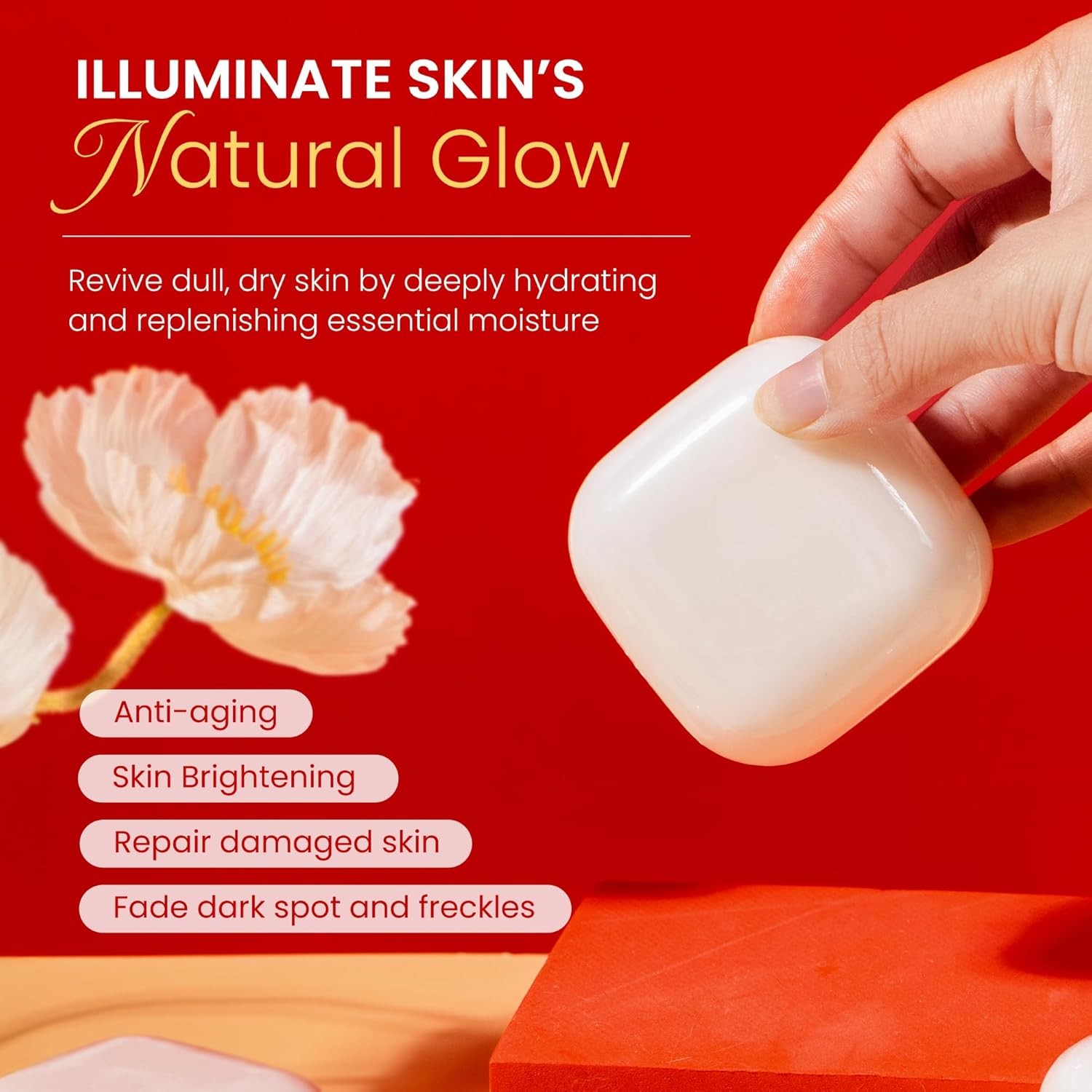 Kojic Acid & Glutathione Skin Brightening Body & Face Exfoliating Soap Bar