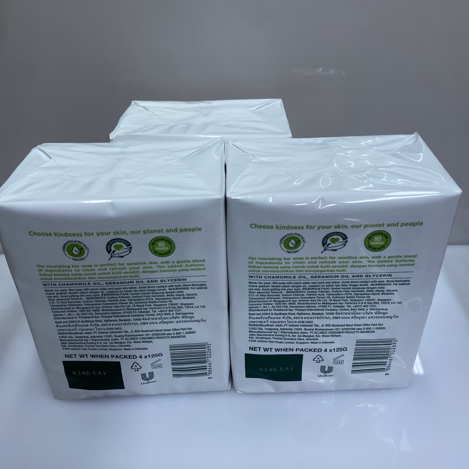 3X Simple Pure Cleansing Soap 4 Bars