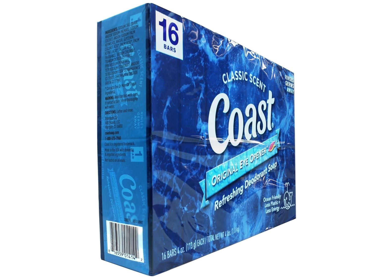 Coast classic scent Soap – 16bars, 4oz. (113g) each Clean Rinsing Formula