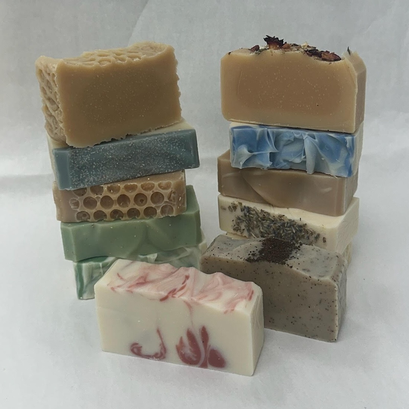 6 BULK NATURAL SOAP BARS + FREE LIP BALM: ORGANIC | Choose 6 Scents |MADE IN USA