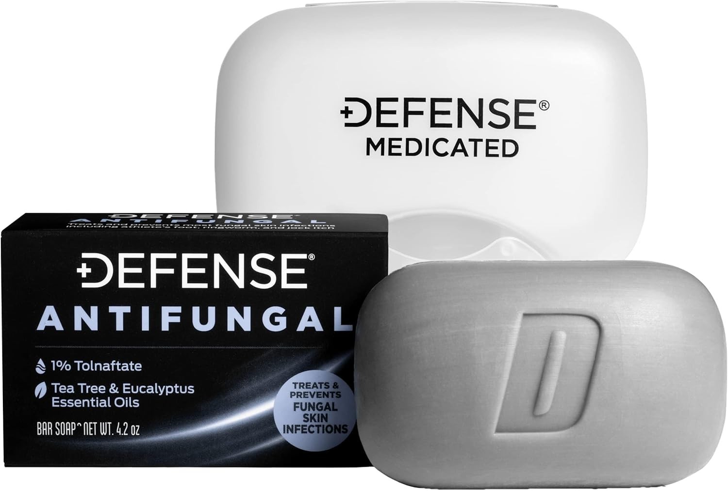 Travel-Friendly Antifungal Soap Bar | Snap-Tight Case for Jock Itch & Ringworm